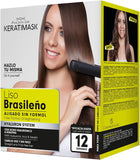 PLACENTA LIFE KERATIMASK Brazilian Straightening Kit with Keratin and Hyaluronic Acid - Keratin Treatment- Get a perfect smooth, shiny and silky- Formaldehyde FREE