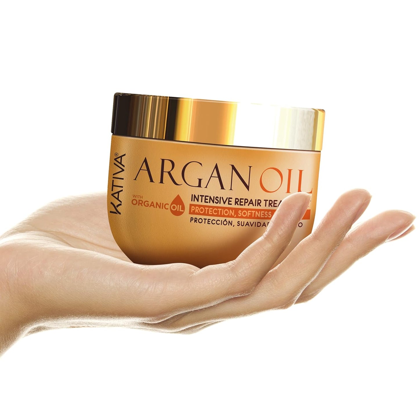 Kativa Argan Oil Intensive Repair Treatment Mask (250 ML), Moisturizing and Protective for Dry or Damaged Hair, Salt & Sulfate Free, Gluten & Paraben Free