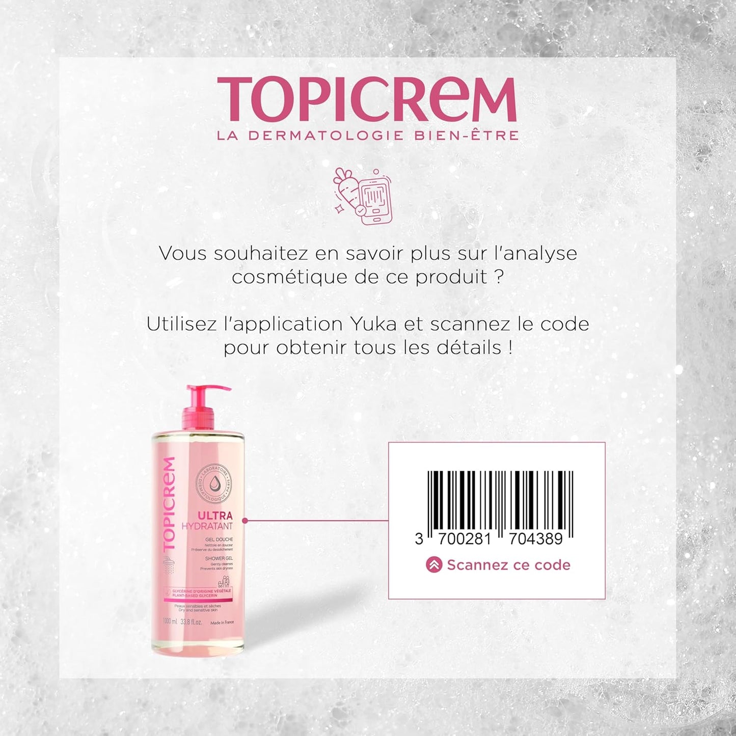 Topicrem Ultra-Hydratant Gel Douche 1000 ml