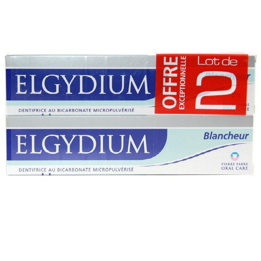 Elgydium Whitening Toothpaste with Bicarbonate Lot De 2x75 Ml