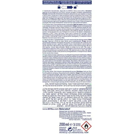 Nivea Black & White Invisible Active Deodorant Spray 200ml (Pack of 2)