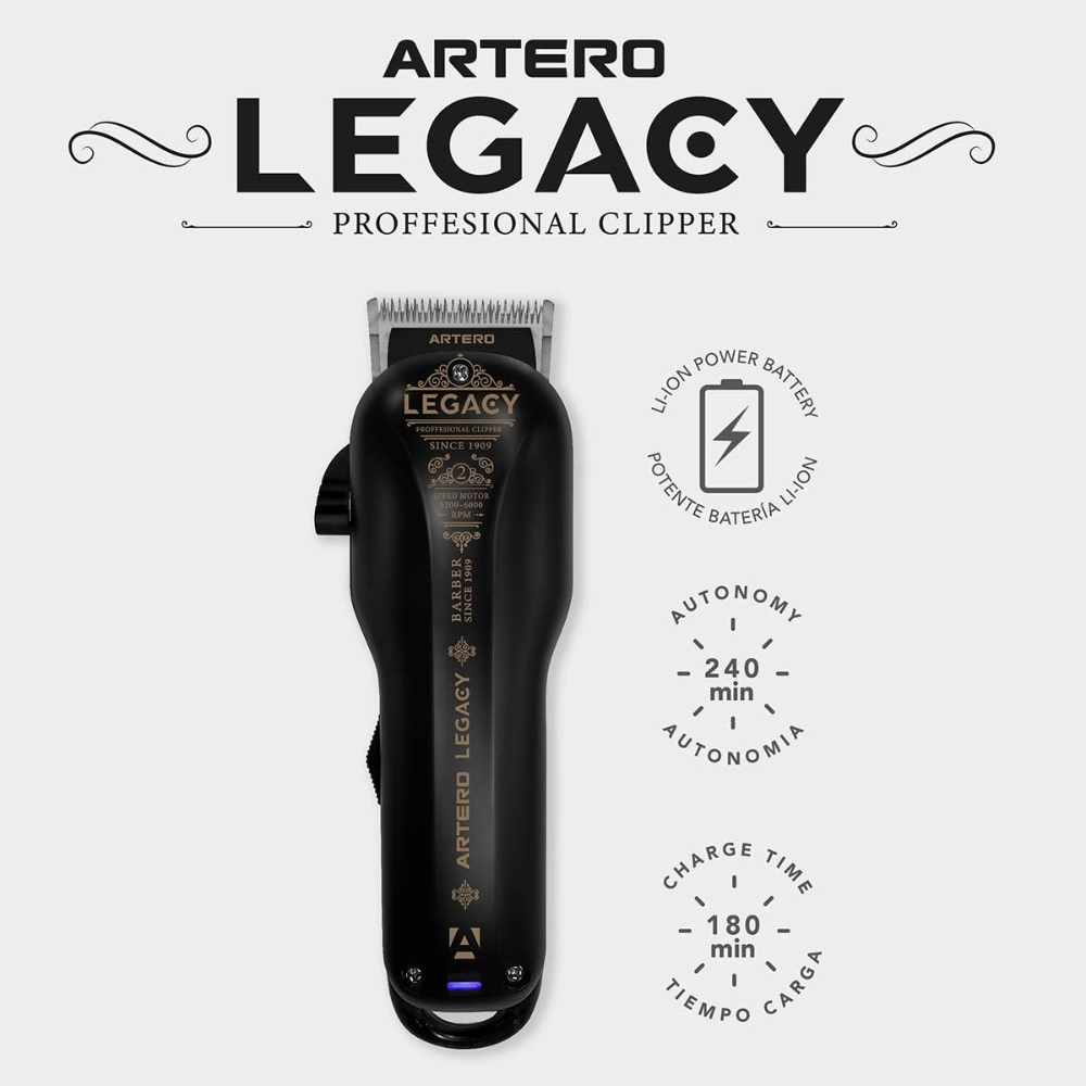ARTERO Legacy Professional Hairstyling Barber Shop Clippers